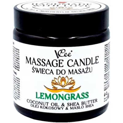 VCee Masážní svíčka na bázi kokosového a bambuckého oleje Tráva 80 g – Sleviste.cz