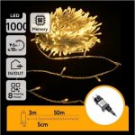 Aigostar LED Venkovní vánoční řetěz 1000xLED/6W/230V 50m IP44 teplá bílá B10303ABMB – Hledejceny.cz