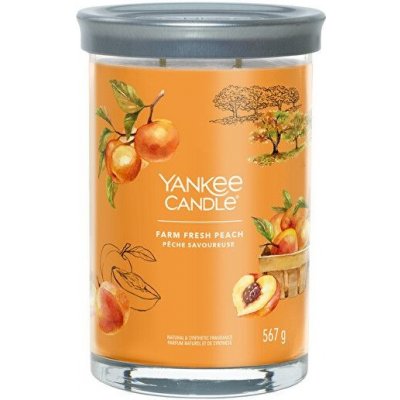 Yankee Candle Signature Farm Fresh Peach YC Signature tumbler 568g – Zbozi.Blesk.cz