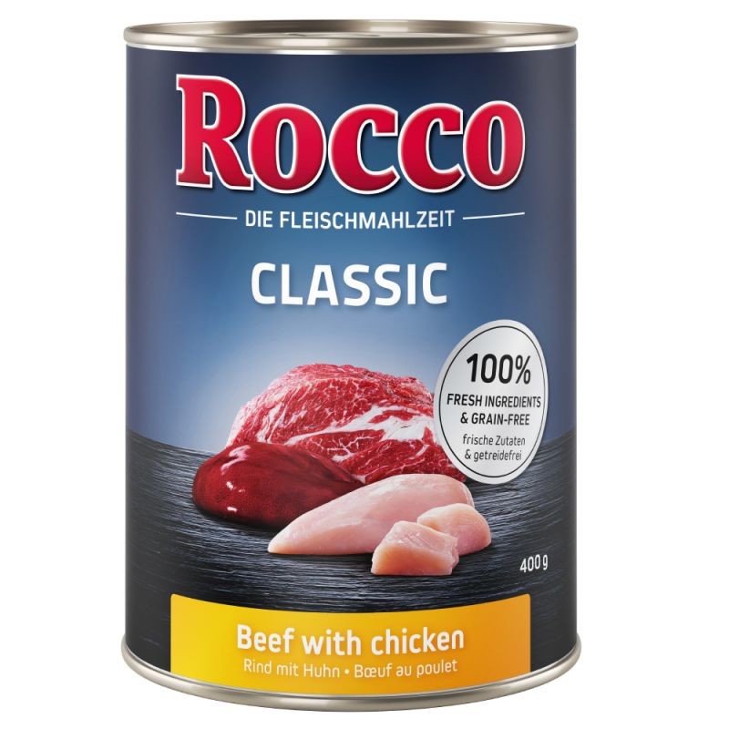 Rocco Classic Hovězí s kuřecím masem 6 x 400 g