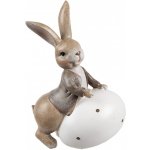 Velikonoční dekorace králík s vajíčkem 11*7*17 cm – Hledejceny.cz