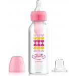 Dr. Brown´s kojenecká láhev standard úzkohrdlá Options plus růžová 250 ml – Sleviste.cz
