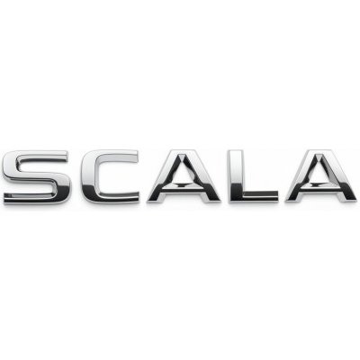 Škoda Auto Zadní chromovaný nápis SCALA | originál Škoda – Hledejceny.cz