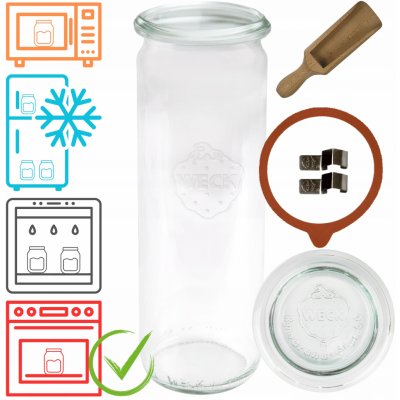 Weck Sklenice Cylinder skleněná dóza 600 ml – Zboží Mobilmania