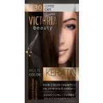 Victoria Beauty Keratin Therapy tónovací šampón na vlasy V 30 Coffee 4-8 umytí – Zboží Mobilmania