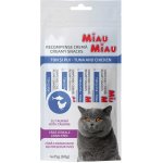 Miau Miau Creamy Snacks Cat tuňák a kuřecí 4 x 15 g – Sleviste.cz
