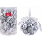 Home Styling Collection Vánoční ozdoby 14 ks ? 4 cm barva stříbrná – Hledejceny.cz