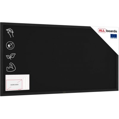 Allboards TB2010BK Černá křídová tabule 200 × 100 cm – Zbozi.Blesk.cz