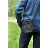 Taška  malá pánská taška přes rameno 62122-001 černá