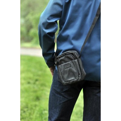 malá pánská taška přes rameno 62122-001 černá – Zboží Mobilmania