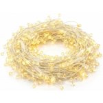 DECOLED Eco Fix LED světelný řetěz s krystalky 8 m, 80 teple bílých diod, IP44 – Hledejceny.cz