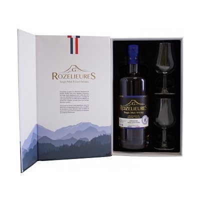 Rozelieures Origine French Single Malt Whisky 40% 0,7 l (dárkové balení 2 sklenice)