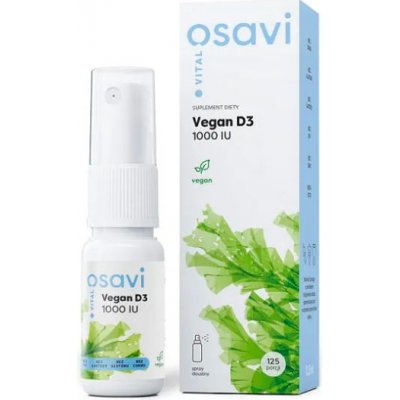 Osavi Vegan Vitamin D3 1000IU ústní sprej 12,5 ml – Zboží Dáma