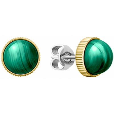 Lacoste Pozlacené náušnice s malachitem Chloey 2040257 – Sleviste.cz
