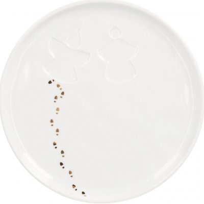 räder Porcelánový talířek Snow Angel Ø 14 cm, bílá barva, porcelán – Zboží Dáma