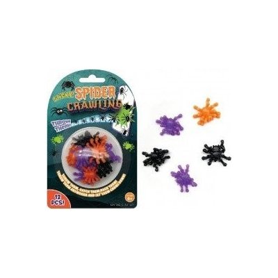 Lepiví pavouci 12 ks silikon 3 cm na kartě – Sleviste.cz