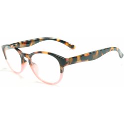 OPTIC+ Soft dioptrické čtecí brýle tygrované růžové