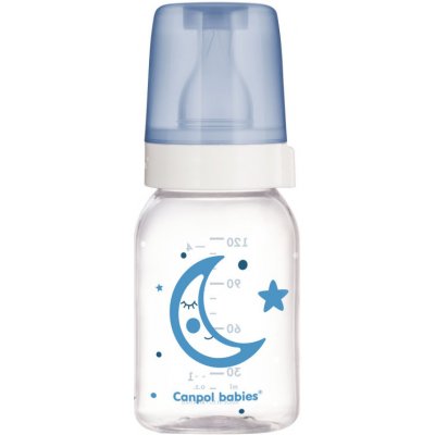 Canpol Babies 42/102 Lahev skleněná s úzkým hrdlem night dreams modrá 120ml