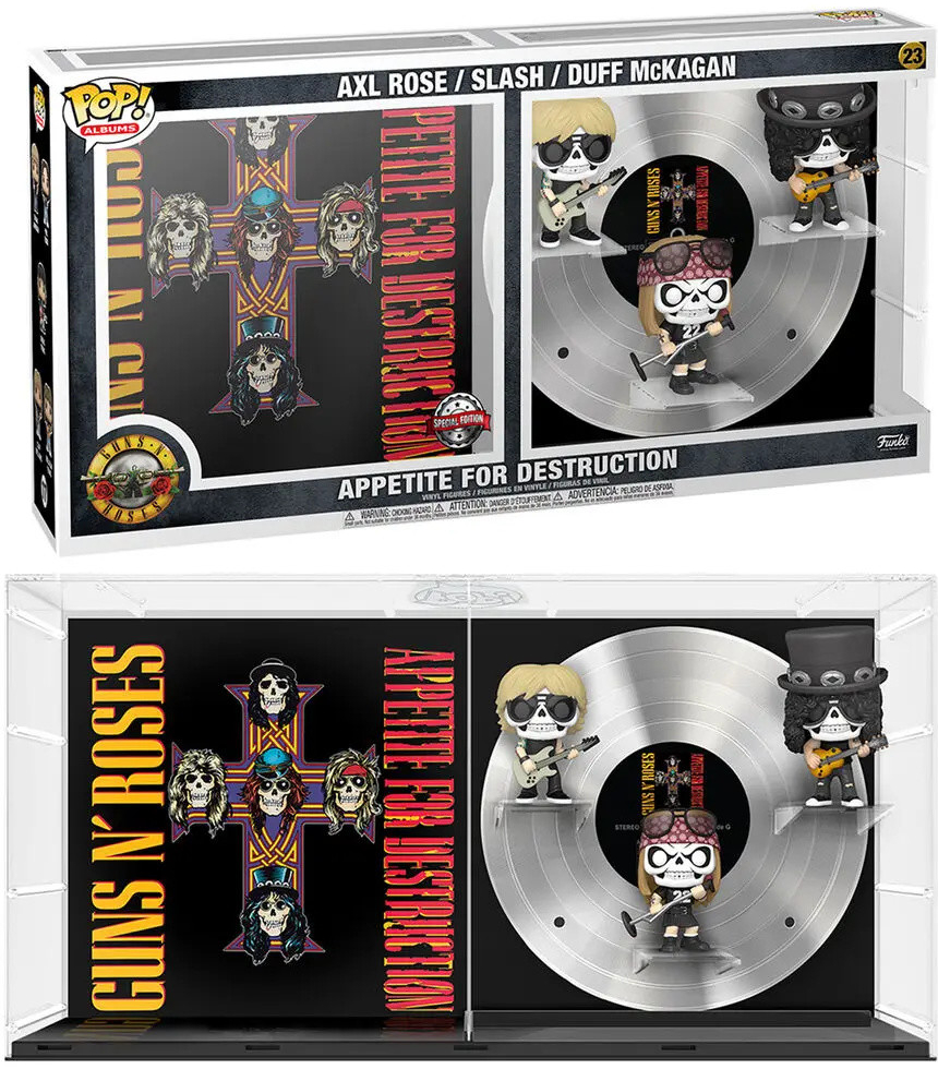 Funko Pop! 23 Guns N Roses Appetite For Destruction Axl Rose Slash Duff Mckagan