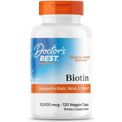 Doctor's Best Biotin 5000 mcg 120 rostlinných kapslí – Hledejceny.cz