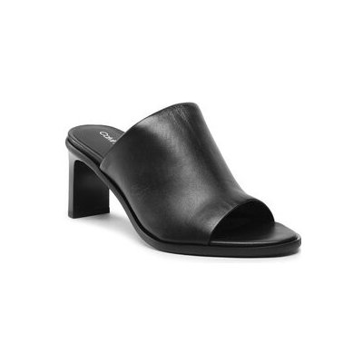 Calvin Klein nazouváky Curved Stiletto Mule HW0HW01628 BEH black /Bright white – Zboží Mobilmania