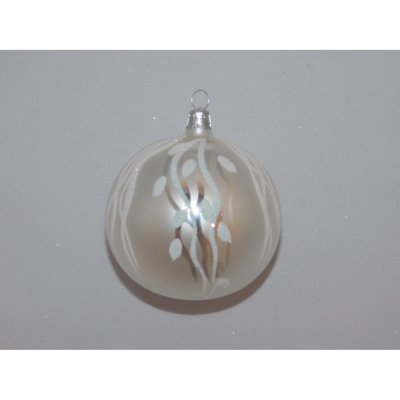 Ornex Skleněná vánoční ozdoba bílá pr. 8 cm – Hledejceny.cz