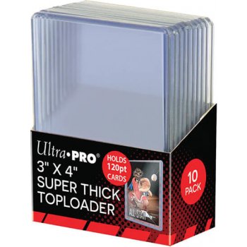 Ultra Pro Toploader 3x4 Super Thick 130PT Toploaders 10 ks