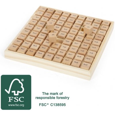 small foot Školní pomůcky malá násobilka kostičky – Zboží Dáma