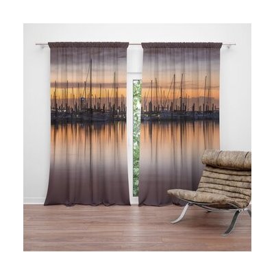Sablio Závěs Večerní přístav: 2ks 140x250cm – Hledejceny.cz