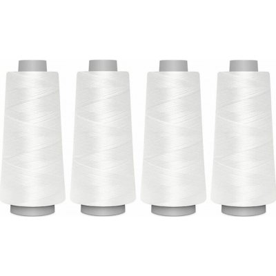 Sada nití PES OVERLOCK 120 TOLDI (4x2500m) barva bílá – Zboží Dáma