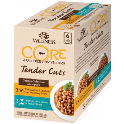 Wellness Core Tender Cuts Kuřecí 6 x 85 g – Zbozi.Blesk.cz