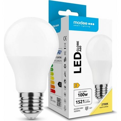 Modee E27 13,8W A60 LED teplá 2700K – Hledejceny.cz