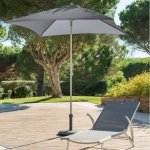 Hesperide ANZIO Zahradní deštník, 200 cm, šedá – Hledejceny.cz