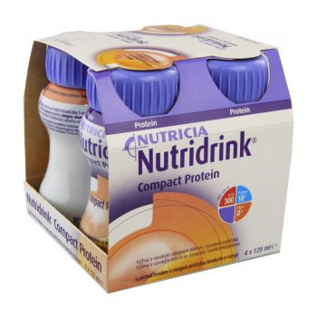 NUTRIDRINK COMPACT PROTEIN S PŘÍCHUTÍ CHLADIVÉHO ČERVENÉHO OVOCE POR SOL 4X125ML