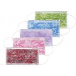 Floral Ústenky s gumičkou 3-vrstvé modré 50 ks – Zboží Dáma