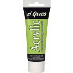 El Greco akrylová barva světlá vermilion zelená 75 ml – Zboží Dáma