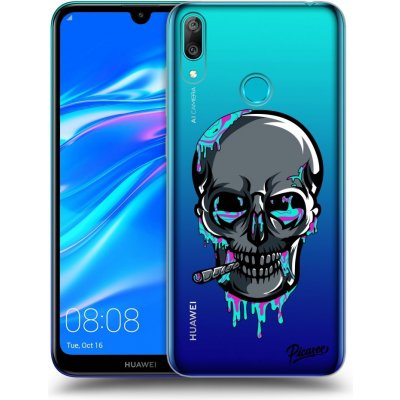 Pouzdro Picasee silikonové Huawei Y7 2019 - EARTH - Lebka 3.0 čiré – Zbozi.Blesk.cz