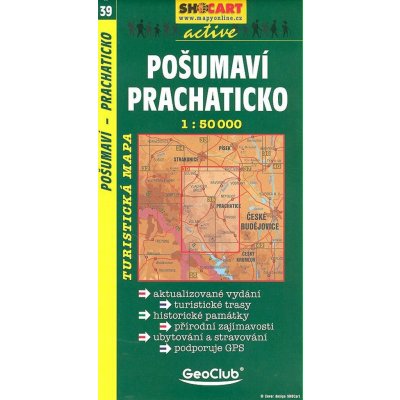 č. 39-Turistická mapa ST 39 Pošumaví Prachaticko 1:50 000