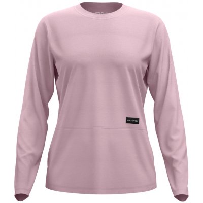 185 Merino Patch Long Sleeve Women's Dawn Rose – Zboží Mobilmania