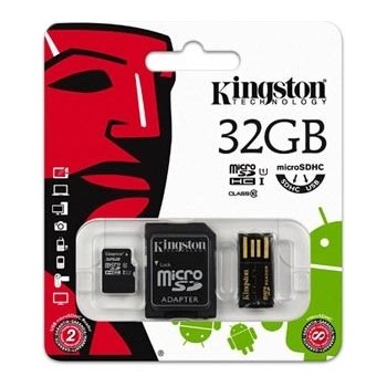 Kingston microSDHC 32 GB Mobility Kit G2 class 10 + čtečka MBLY10G2/32GB