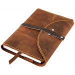 Variabilní obal s nýty Pull up hnědý – Zboží Dáma