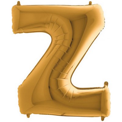Balónek stříbrný písmeno Z 102 cm – Zboží Dáma