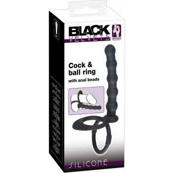 Black Velvets Cock & Ball Ring