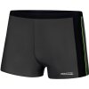 Koupací šortky, boardshorts Aqua Speed plavecké šortky Jason Grey/Black/Green Pattern