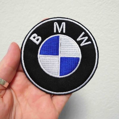 Nášivka s motivem BMW - průměr 4,5 cm – Zboží Dáma