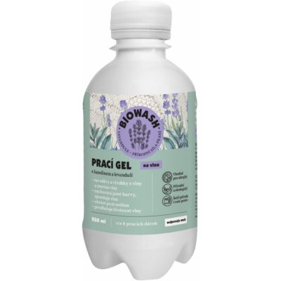 Biowash Prací gel Na vlnu s lanolínem 250 ml levandule