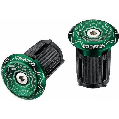 CICLOVATION zátky do řidítek Lock-In Vortex Power Wave zelená – Hledejceny.cz