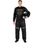 Unihoc SHIELD black set with HELMET bílá / černá / zlatá – Zboží Dáma