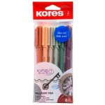 Kores K0 Pen Vintage Style sada 6 retro barev se zlatým potiskem – Zboží Živě