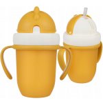 Canpol babies hrníček se silikonovou slámkou Matt žlutý 210 ml – Zboží Dáma